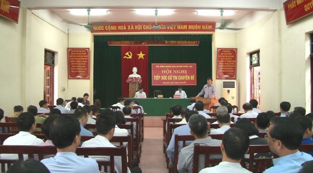 Phúc Thọ: Tiếp xúc cử tri chuyên đề về công tác cải cách hành chính